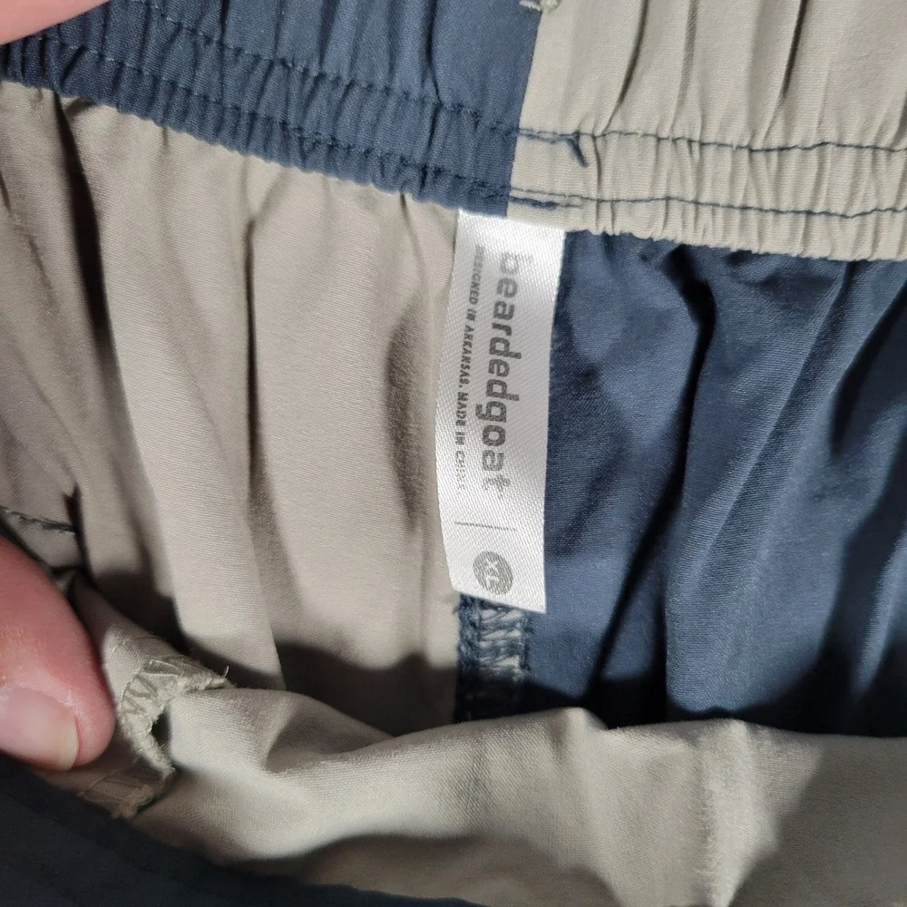 Bearded Goat Board Shorts Mens Size XL Blue Grey Colorblock Quick Dry Swim Trunk